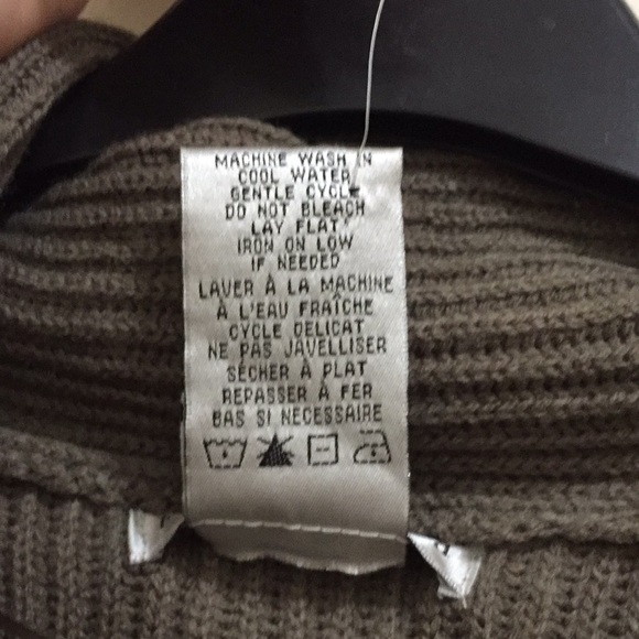 Fred David dark taupe cardigan ( sz petite lg) - Picture 8 of 10